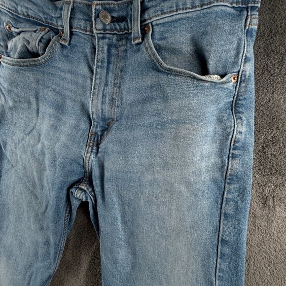 Levi's 505 Denim Jeans Blue ACTL 31x29 Zip Fly Cotton Blend Workwear Outdoors - Picture 4 of 16